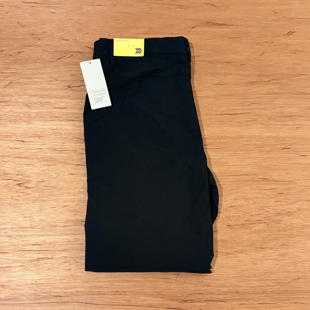 All in Motion Mens Commuter Pants Black Onyx 30x30 Stretch Technical Chino New